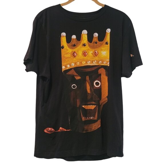 RARE Kanye West POWER George Condo Crown 2011 Merch T-Shirt Black Size M